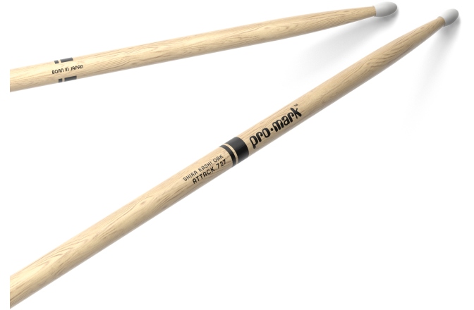 Bețe de tobe Promark Classic Attack 727 Shira Kashi Oak Nylon
