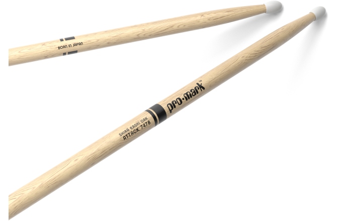 Bețe de tobe Promark Classic Attack 747B Shira Kashi Oak Nylon 