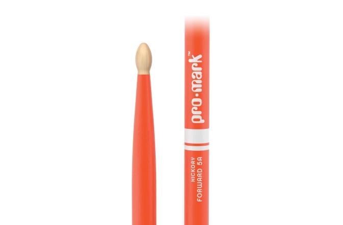 Bețe de tobe Promark Classic Forward 5A Painted Orange Hickory