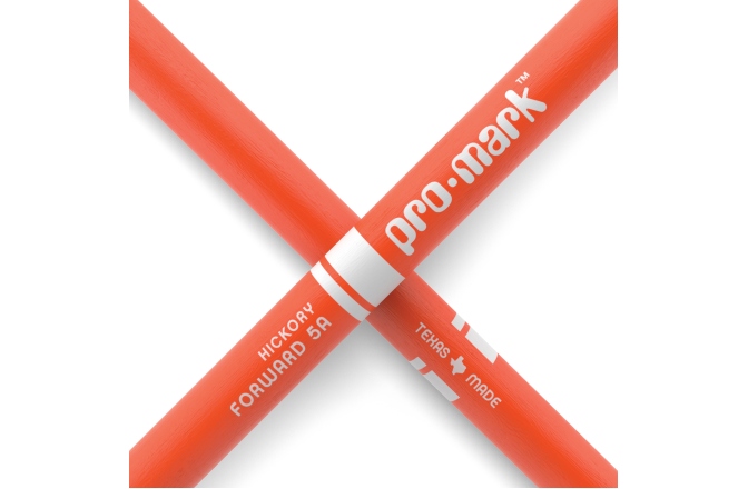Bețe de tobe Promark Classic Forward 5A Painted Orange Hickory