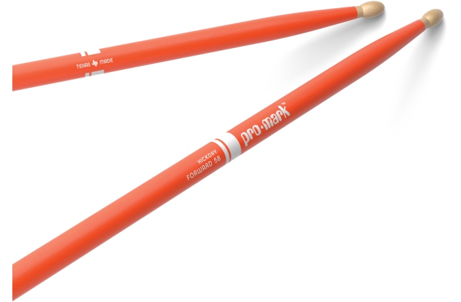 Bețe de tobe Promark Classic Forward 5B Painted Orange Hickory