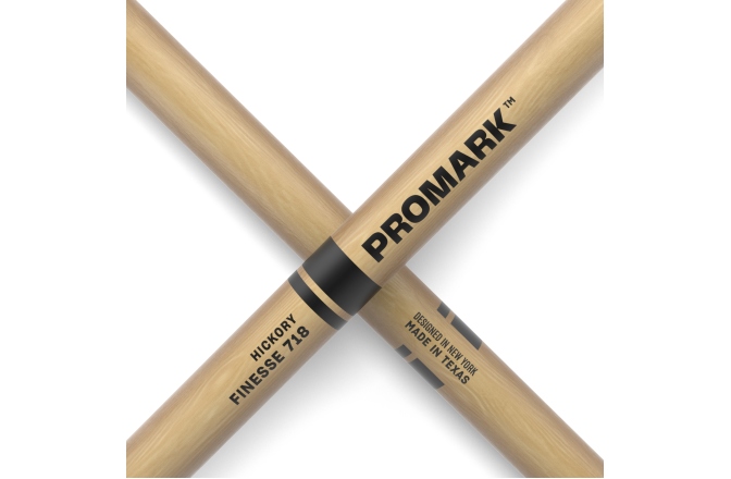 Bețe de tobe Promark  Finesse 718 Hickory Small Round 