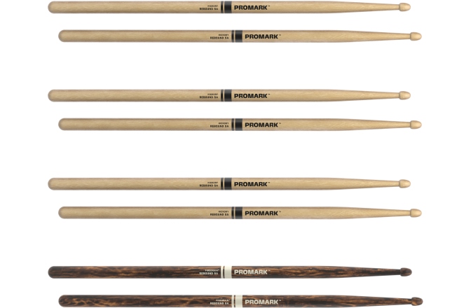 Bețe de tobe Promark Rebound 5A Hickory Drumstick 4-Pack