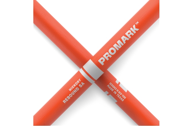 Bețe de tobe Promark Rebound 5A Painted Orange Hickory 