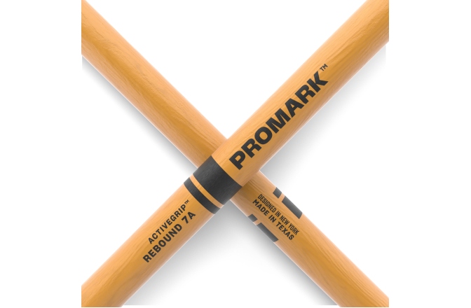Bețe de tobe Promark Rebound 7A ActiveGrip Clear Hickory 