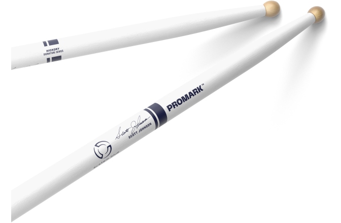 Bețe de tobe Promark  Scott Johnson Painted White Hickory 