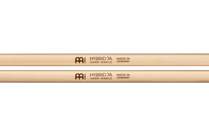 Bețe pentru Tobe Meinl Hybrid 7A Wood Tip Drumstick - Hard Maple