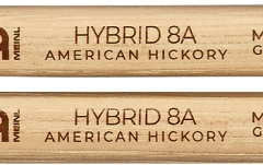 Bețe pentru Tobe Meinl Hybrid 8A Wood Tip Drumstick - American Hickory