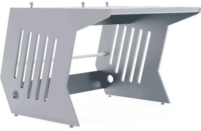 Birou de studio Zaor Maestro TELA 40 White Plywood
