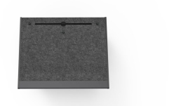 Birou de studio Zaor Maestro TELA 60 Black Plywood