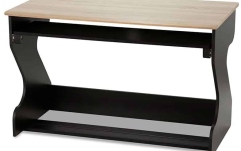 Birou modular de studio Zaor Miza Junior Flex Black Oak