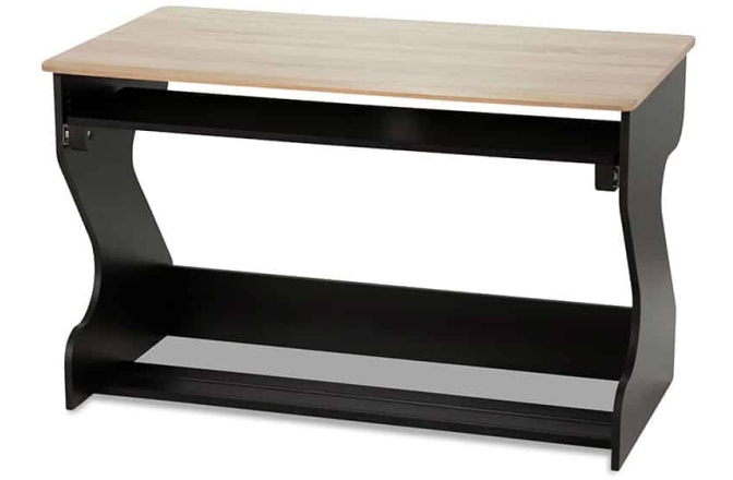 Birou modular de studio Zaor Miza Junior Flex Black Oak