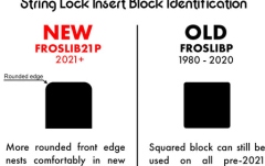 Blocuri de inserție Floyd Rose  FROSLIB21P - Original String Lock Insert Blocks, 6 pcs. (2021+ Version)