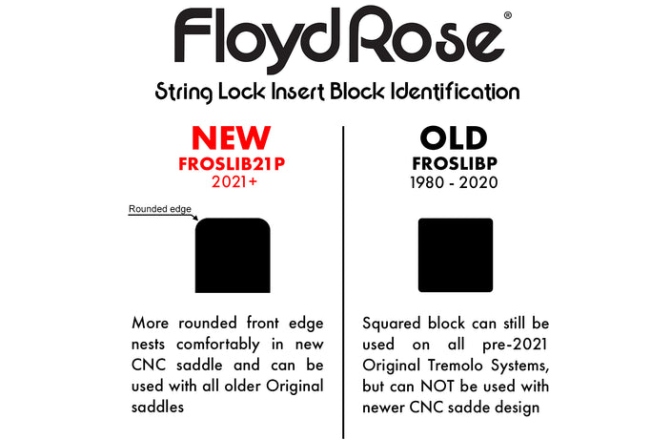 Blocuri de inserție Floyd Rose  FROSLIB21P - Original String Lock Insert Blocks, 6 pcs. (2021+ Version)