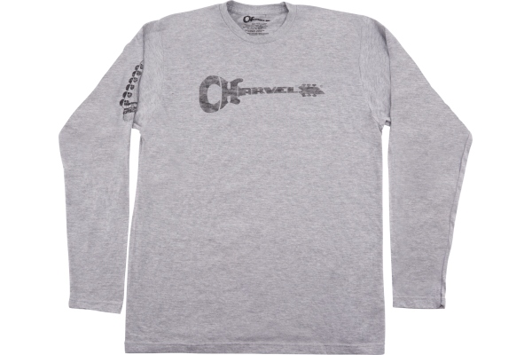 Charvel Headstock Long Sleeve T-Shirt Gray S Charvel Headstock Long Sleeve T-Shirt Gray S