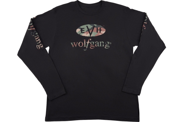 EVH Wolfgang Camo Long Sleeve T-Shirt Black M