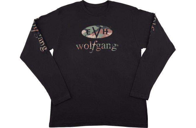 Bluză EVH EVH Wolfgang Camo Long Sleeve T-Shirt Black XL