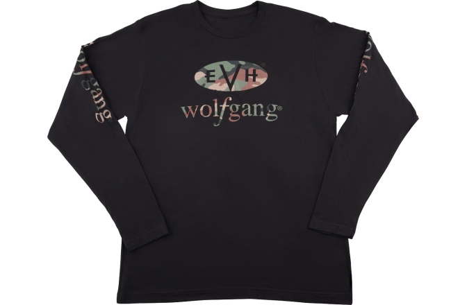 Bluză EVH  Wolfgang Camo Long Sleeve T-Shirt Black XL