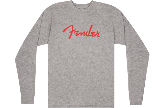 Bluză Fender Spaghetti Logo L/S T-Shirt Heather Gray M