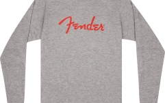 Bluză Fender Spaghetti Logo L/S T-Shirt Heather Gray XXL