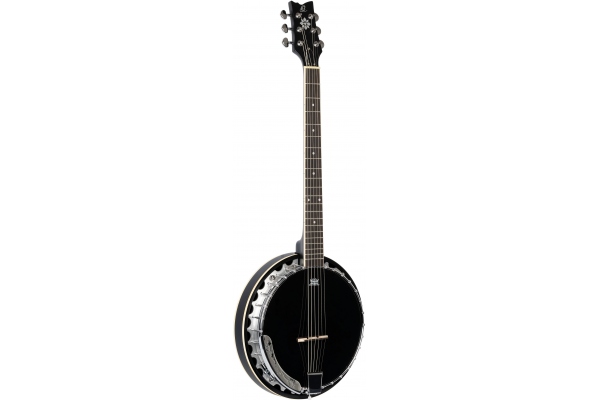 Banjo Raven Series 6-String inclusive Gigbag - BK - Black