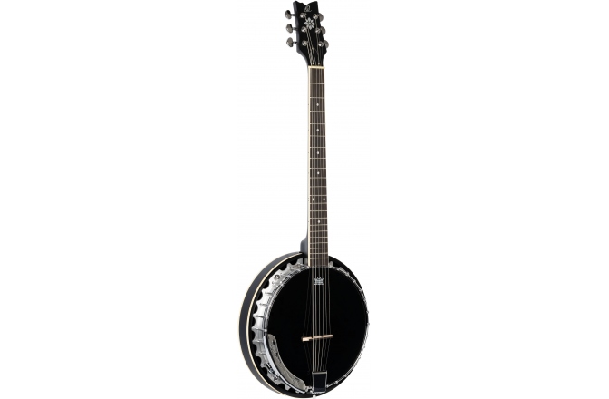 Bnajo Ortega Banjo Raven Series 6-String inclusive Gigbag - BK - Black
