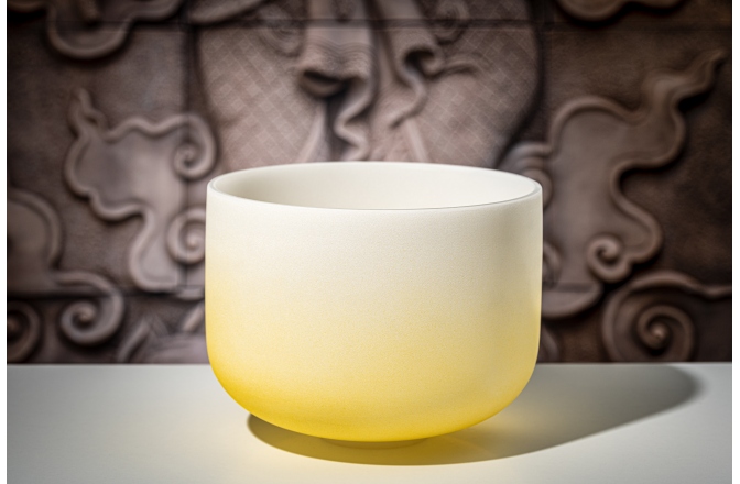 Bol de mdeitație Meinl Crystal Singing Bowl, color-frosted, 12" / 30 cm, Note E4, Solarplexus Chakra