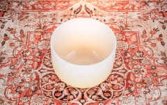 Bol de mdeitație Meinl Crystal Singing Bowl, color-frosted, 12" / 30 cm, Note E4, Solarplexus Chakra