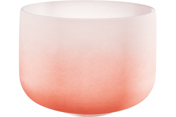 Crystal Singing Bowl, color-frosted, 13" / 33 cm, Note D4, Sacral Chakra