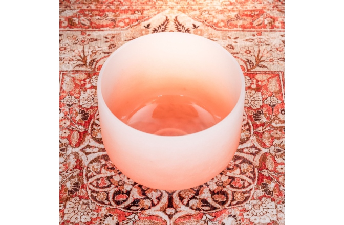 Bol de mdeitație Meinl Crystal Singing Bowl, color-frosted, 13" / 33 cm, Note D4, Sacral Chakra