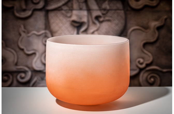 Bol de mdeitație Meinl Crystal Singing Bowl, color-frosted, 13" / 33 cm, Note D4, Sacral Chakra