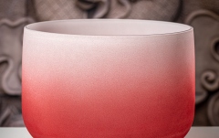 Bol de mdeitație Meinl Crystal Singing Bowl, color-frosted, 14" / 36 cm, Note C4, Root Chakra