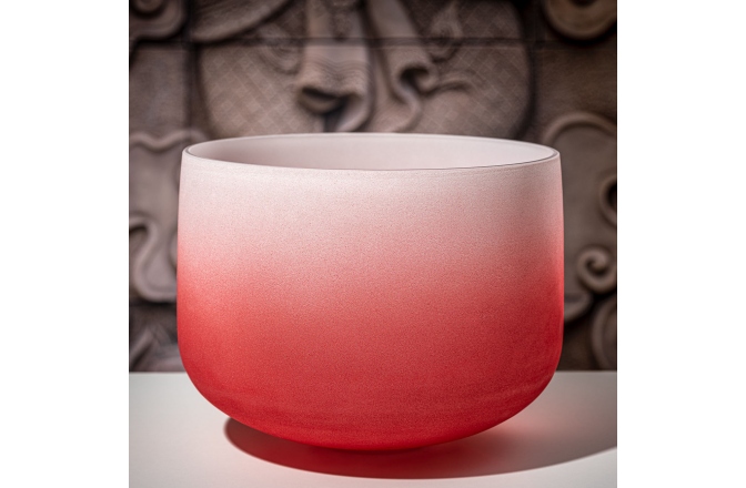 Bol de mdeitație Meinl Crystal Singing Bowl, color-frosted, 14" / 36 cm, Note C4, Root Chakra