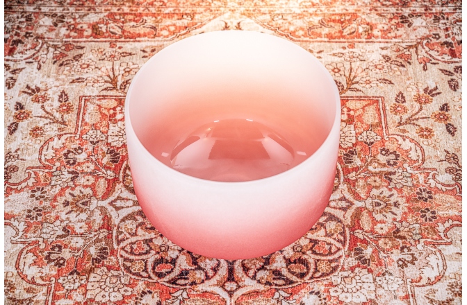 Bol de mdeitație Meinl Crystal Singing Bowl, color-frosted, 14" / 36 cm, Note C4, Root Chakra