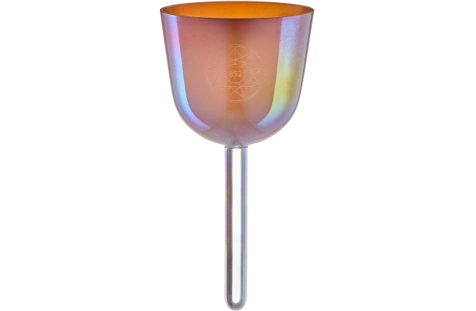 Bol de meditație cu mâner Meinl 3.75" Essence Solfeggio Crystal Singing Bowl La 852 Hz, Mango Mojito