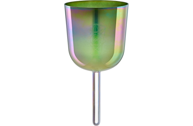 Bol de meditație cu mâner Meinl 5.75" Essence Solfeggio Crystal Singing Bowl Ut 396 Hz, Olive Green