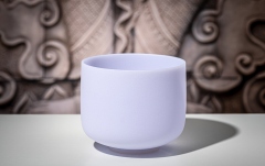 Bol de meditație Meinl Amethyst Crystal Singing Bowl, frosted, 8" / 20 cm, Note B4, Crown Chakra