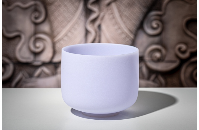 Bol de meditație Meinl Amethyst Crystal Singing Bowl, frosted, 8" / 20 cm, Note B4, Crown Chakra
