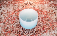Bol de meditație Meinl Crystal Singing Bowl, color-frosted, 10" / 25 cm, Note G4, Throat Chakra