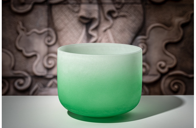Bol de meditație Meinl Crystal Singing Bowl, color-frosted, 11" / 28 cm, Note F4, Heart Chakra