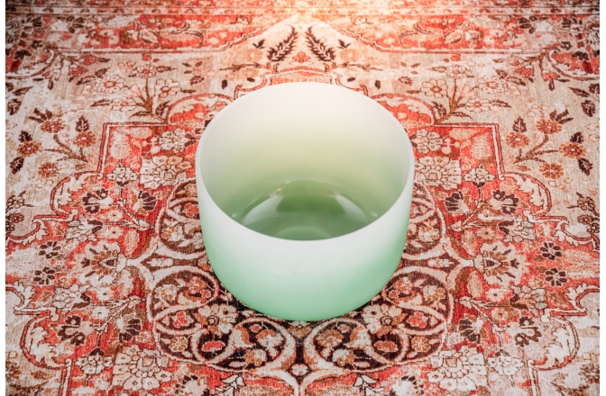 Bol de meditație Meinl Crystal Singing Bowl, color-frosted, 11" / 28 cm, Note F4, Heart Chakra