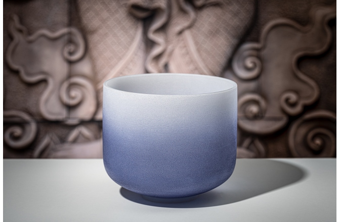Bol de meditație Meinl Crystal Singing Bowl, color-frosted, 9" / 21 cm, Note A4, Brow Chakra