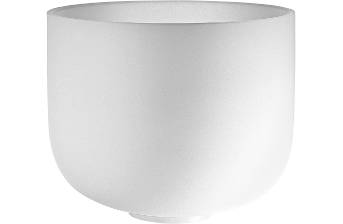 Bol de meditație Meinl Crystal Singing Bowl, white-frosted, 11" / 28 cm, Note F4, Heart Chakra