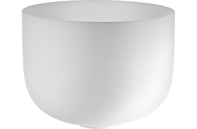 Bol de meditație Meinl Crystal Singing Bowl, white-frosted, 13" / 33 cm, Note D4, Sacral Chakra