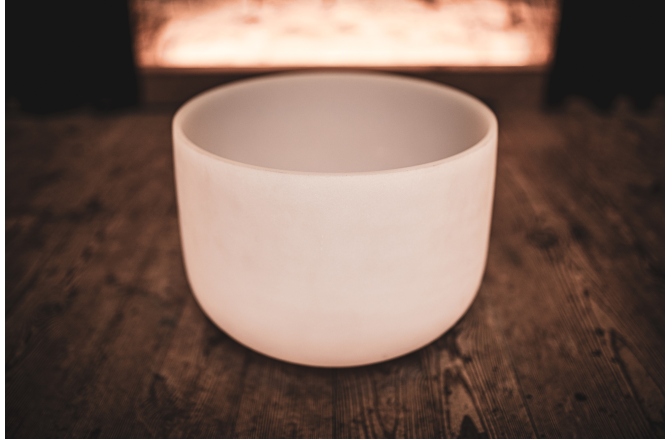 Bol de meditație Meinl Crystal Singing Bowl, white-frosted, 14" / 35 cm, Note C4, Root Chakra