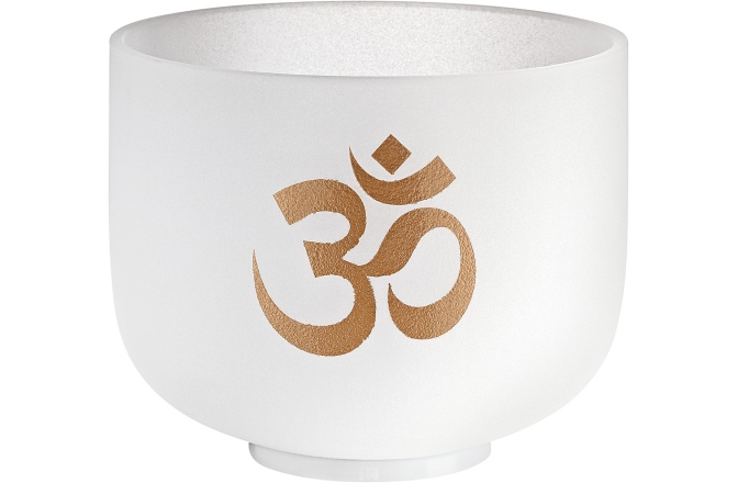 Bol de meditație Meinl Crystal Singing Bowl, white-frosted, 8" / 20 cm, Note C#5, OM