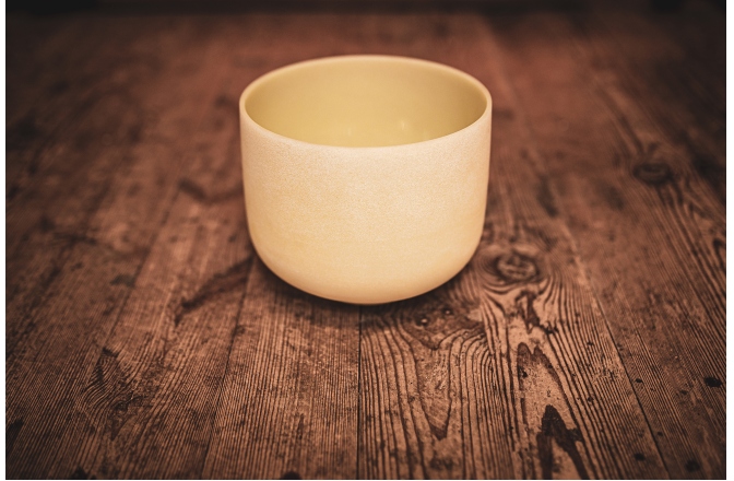 Bol de meditație Meinl Emerald Crystal Singing Bowl, frosted, 10" / 25 cm, Note F4, Heart Chakra