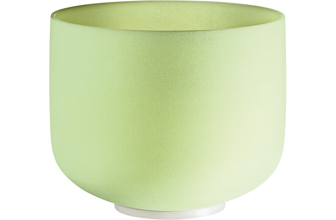 Bol de meditație Meinl Emerald Crystal Singing Bowl, frosted, 10" / 25 cm, Note F4, Heart Chakra