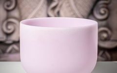 Bol de meditație Meinl Rose Quartz Crystal Singing Bowl, frosted, 10" / 25 cm, Note F4, Heart Chakra