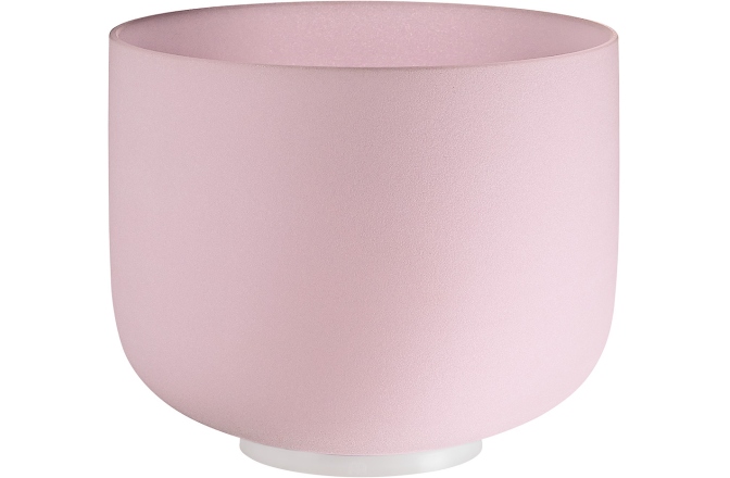 Bol de meditație Meinl Rose Quartz Crystal Singing Bowl, frosted, 10" / 25 cm, Note F4, Heart Chakra